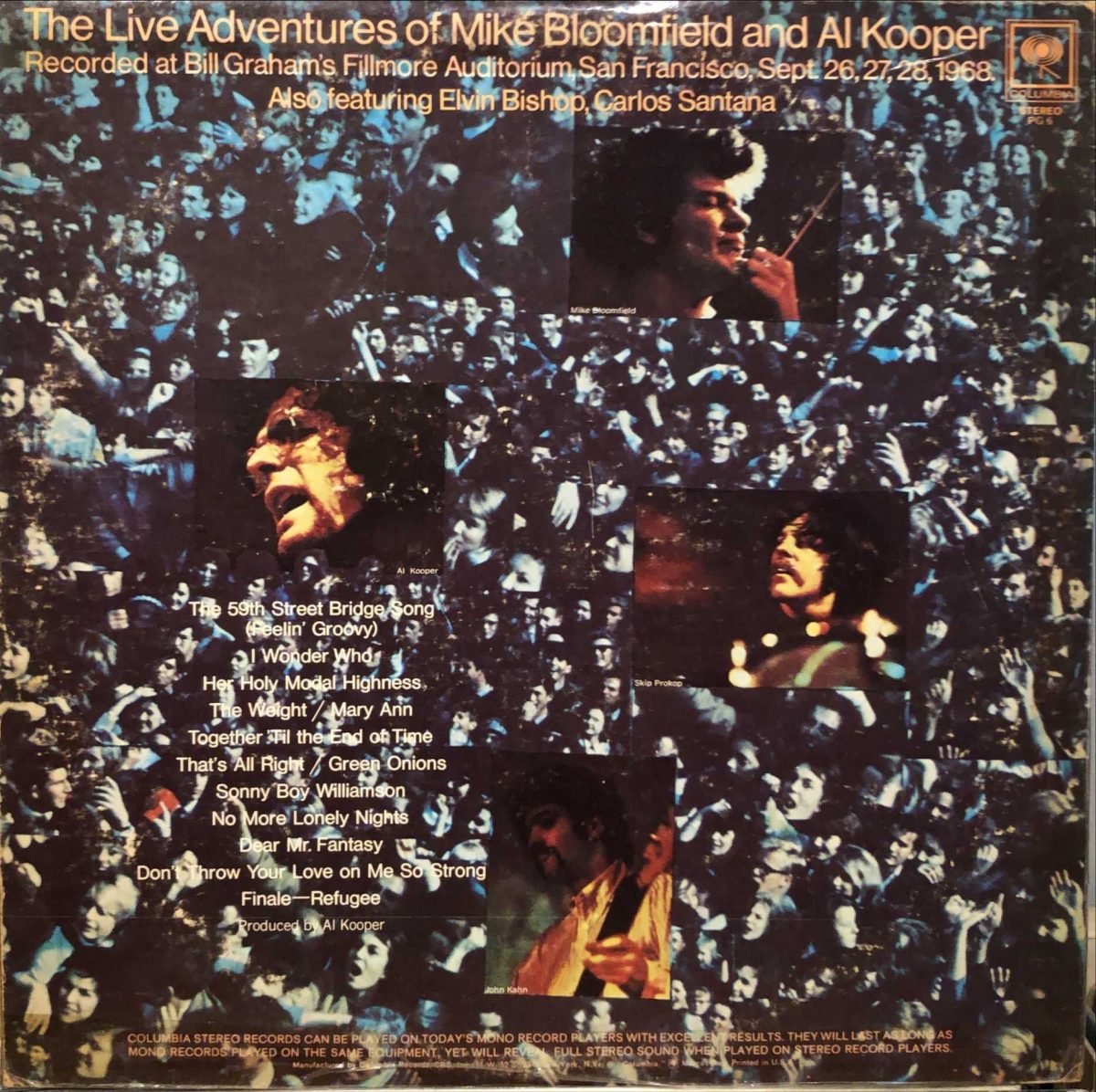 Mike Bloomfield And Al Kooper ‎– The Live Adventures Of Mike Bloomfield And Al Kooper 2LP Plak - Görsel 2