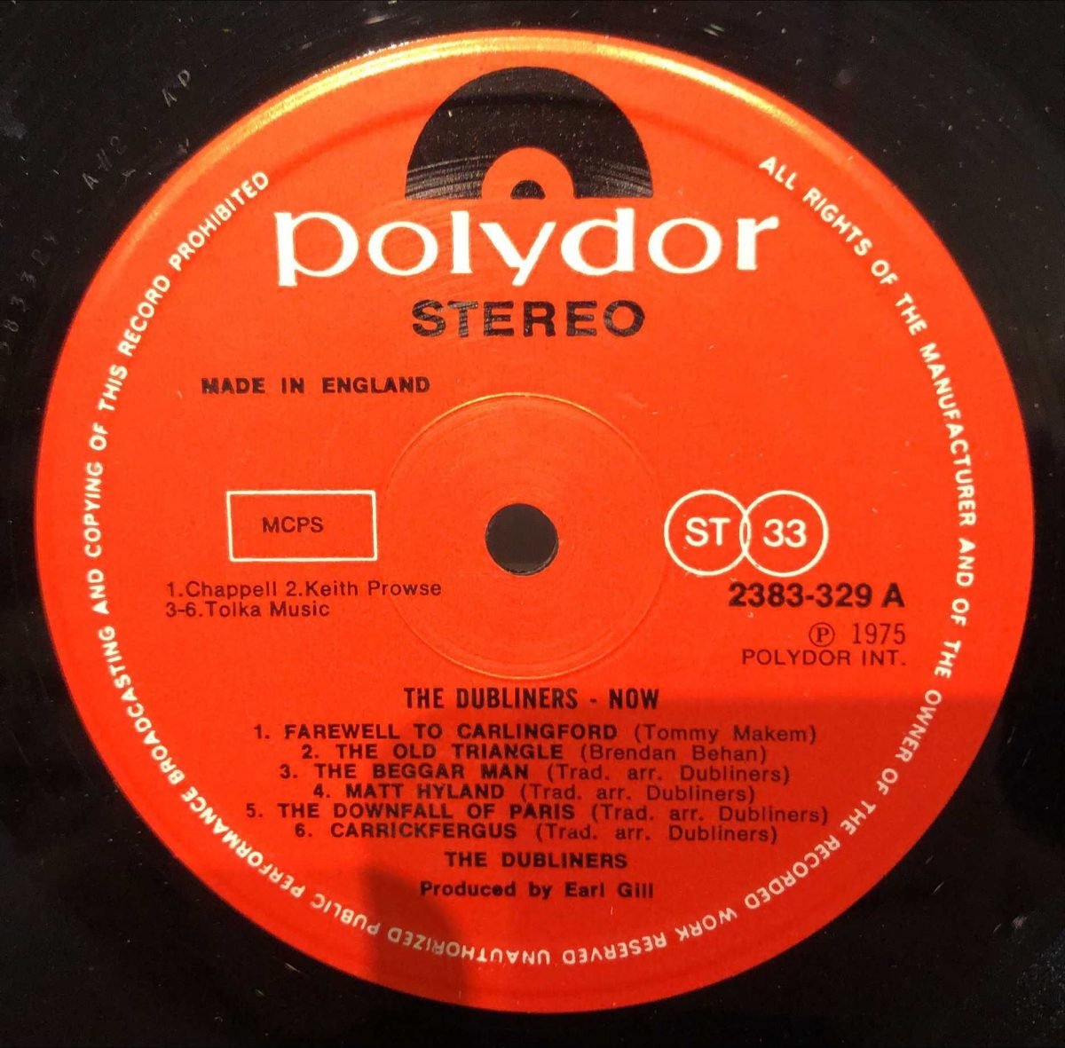 The Dubliners ‎– Now LP Plak - Görsel 2