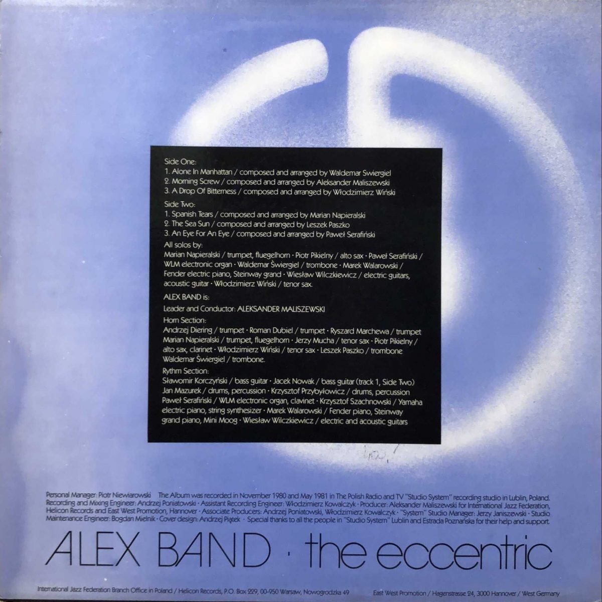 Alex Band – The Eccentric LP Plak - Görsel 3