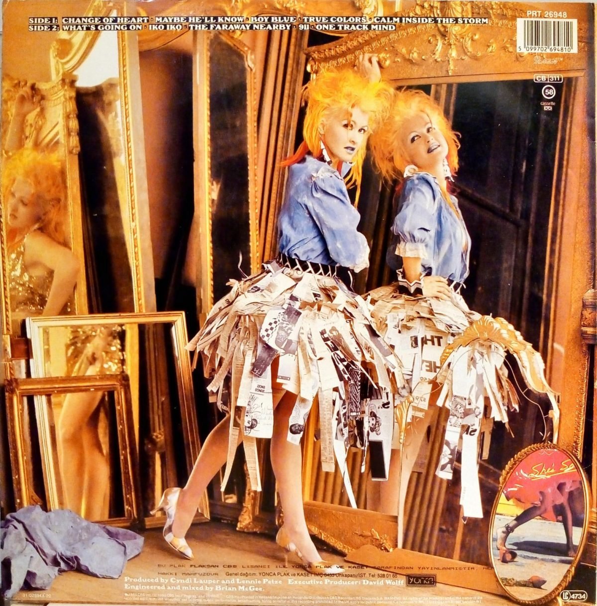 Cyndi Lauper ‎– True Colors LP Plak - Görsel 2