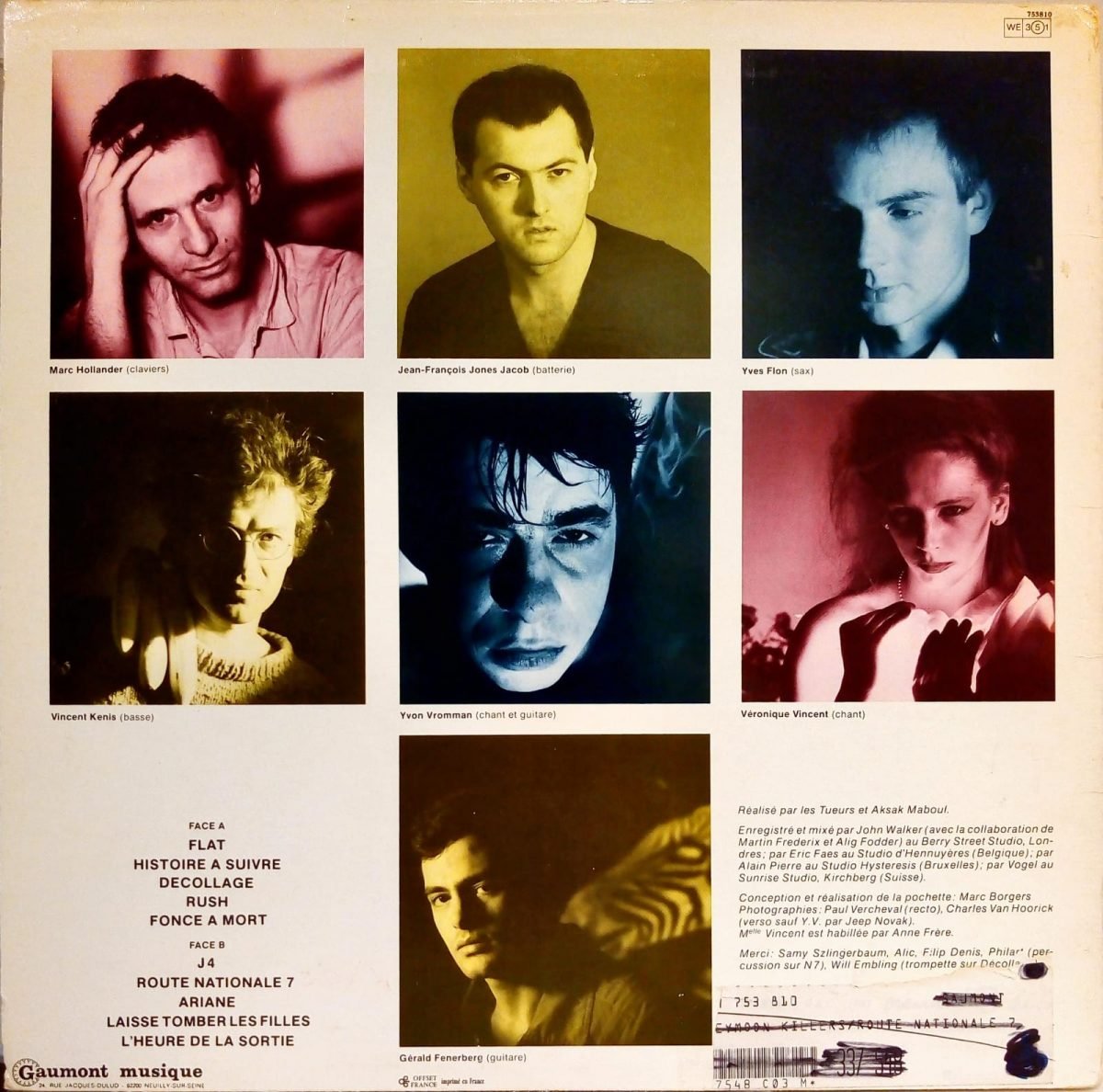 The Honeymoon Killers ‎– Route Nationale 7 / Les Tueurs De La Lune De Miel LP Plak - Görsel 3