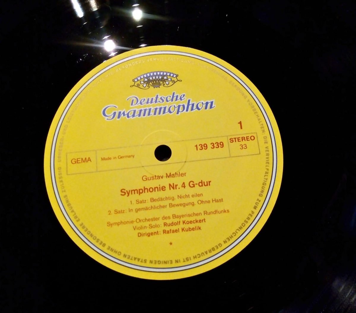 Gustav Mahler – Symphonie Nr. 4 LP Plak - Görsel 3