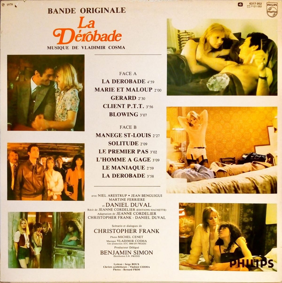 Vladimir Cosma – La Dérobade Orjinal Film Müziği LP Plak - Görsel 2
