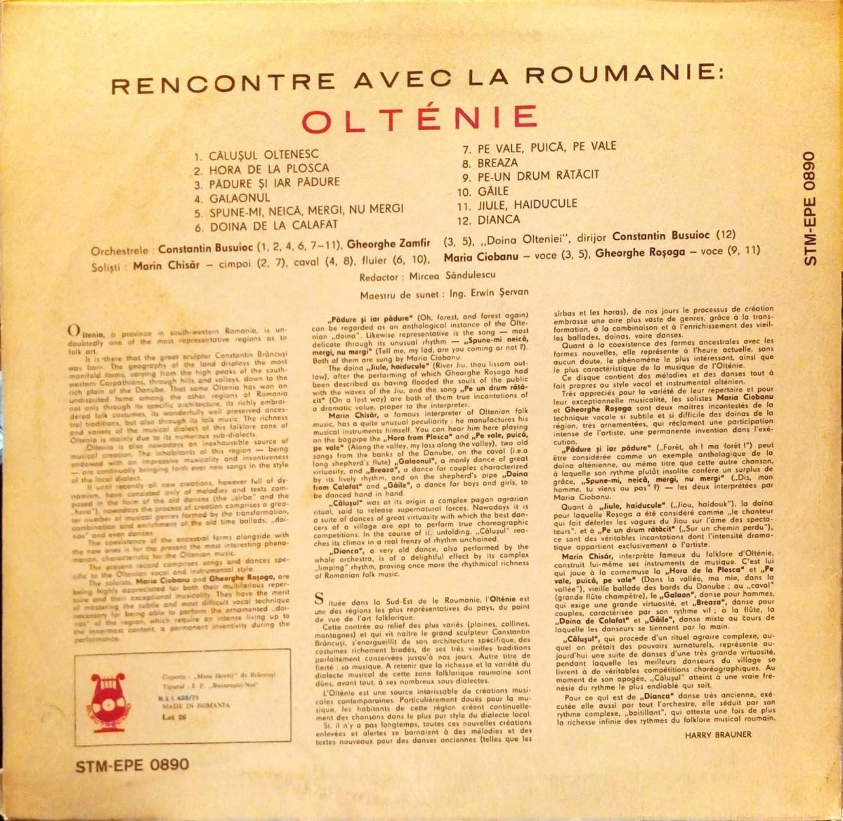 Olténie LP Plak - Görsel 2