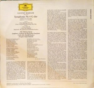 Gustav Mahler – Symphonie Nr. 4 LP Plak - Görsel 2