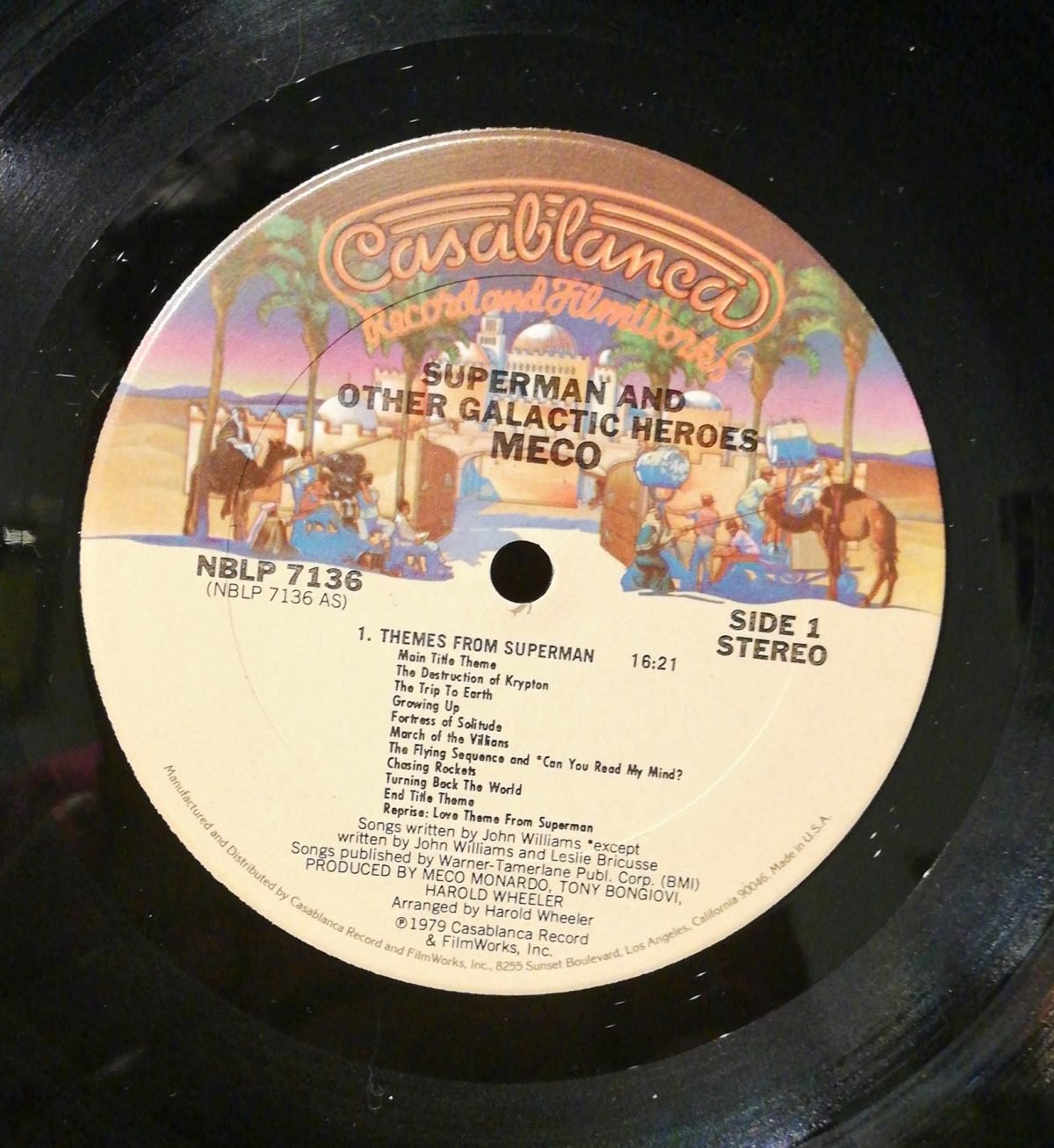 Meco ‎– Superman And Other Galactic Heroes LP Plak - Görsel 3