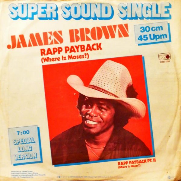 James Brown – Rapp Payback (Where Iz Moses?) 12'' Maxi Single Plak