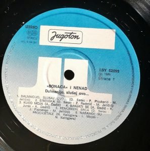 "Bonaca" I Nenad ‎–  " Dalmacijo, Slušaj Ovo..." LP Plak - Görsel 2