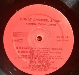 Ansambl Donat Zadar LP Plak - Görsel 3