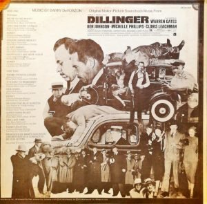 Barry De Vorzon ‎– Dillinger LP Plak  Film Müziği - Görsel 3
