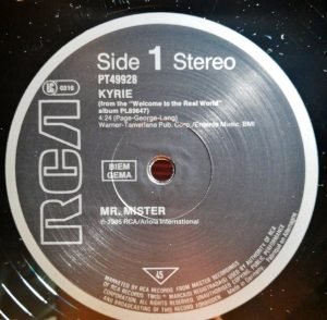 Mr. Mister – Kyrie 12'' Maxi Single Plak - Görsel 2