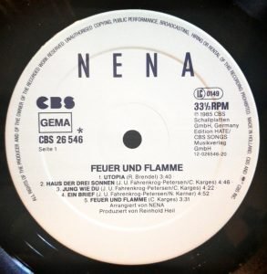 Nena – Feuer Und Flamme LP Plak - Görsel 2