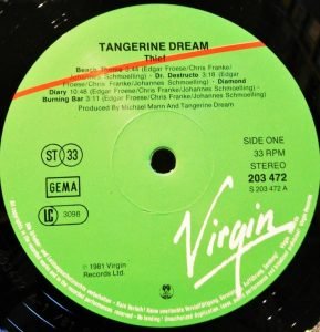 Tangerine Dream – Thief LP Plak - Görsel 2