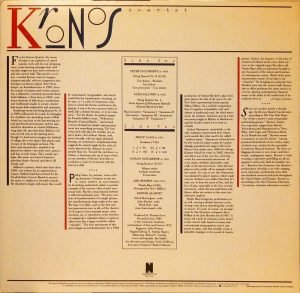 Kronos Quartet ‎– Music By Sculthorpe, Sallinen, Glass, Nancarrow & Hendrix LP Plak - Görsel 2