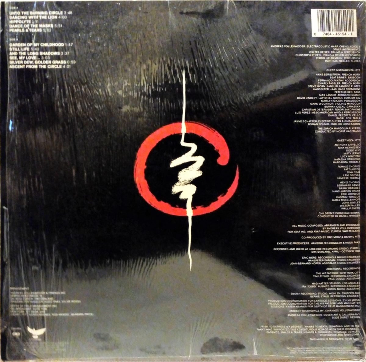 Andreas Vollenweider – Dancing With The Lion LP Plak - Görsel 3