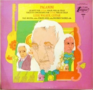 Paganini , Luise Walker – Quartet For Guitar, Violin, Viola & Cello / Terzetto Conceretante For Guitar, Viola & Cello LP Plak
