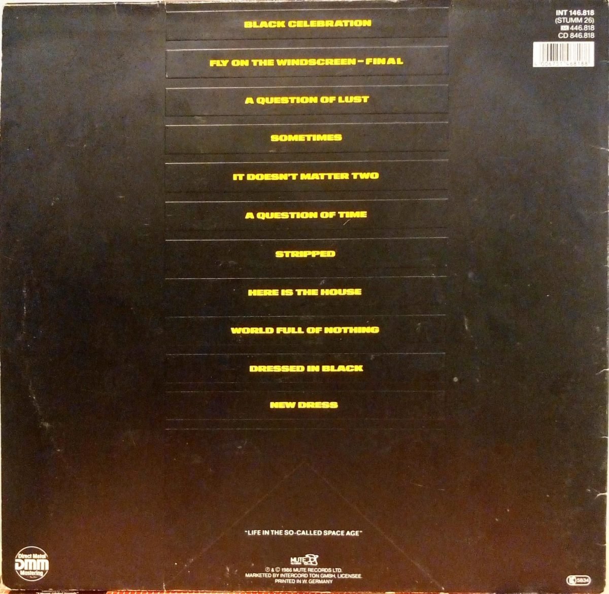 Depeche Mode – Black Celebration LP Plak - Görsel 2