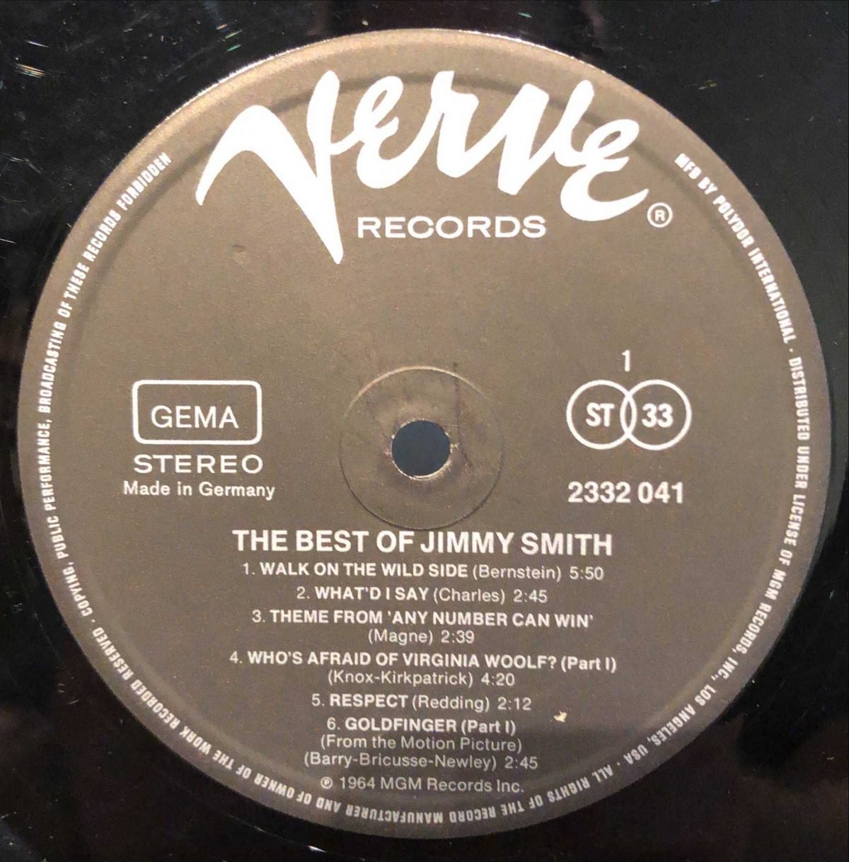 Jimmy Smith ‎– The Best Of Jimmy Smith LP Plak - Görsel 2