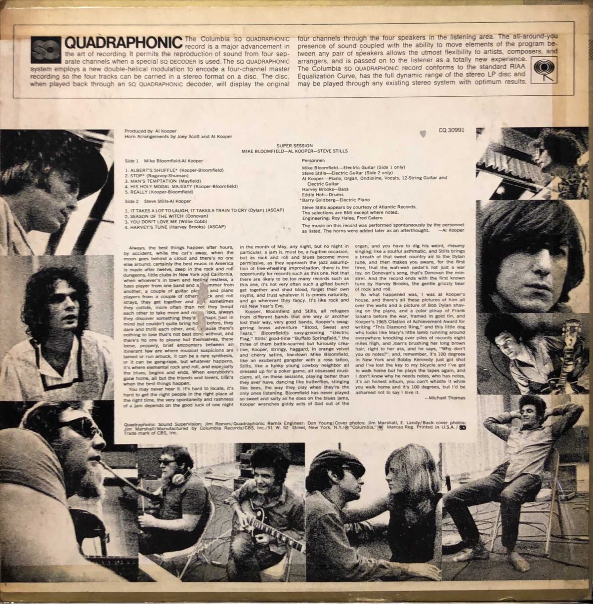 Mike Bloomfield, Al Kooper, Stephen Stills ‎– Super Session LP Plak - Görsel 2