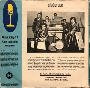 Silûetler ‎– Lorke Lorke / Dede Efendi 66 45lik Plak Altın Mikrofon 1966 - Görsel 2