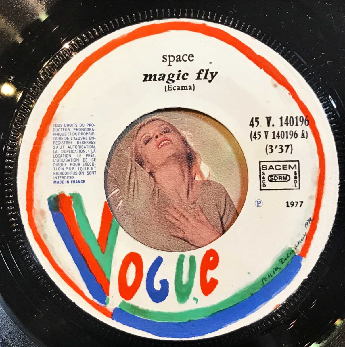 Space – Magic Fly / Ballad For Space Lovers 45lik Plak - Görsel 3