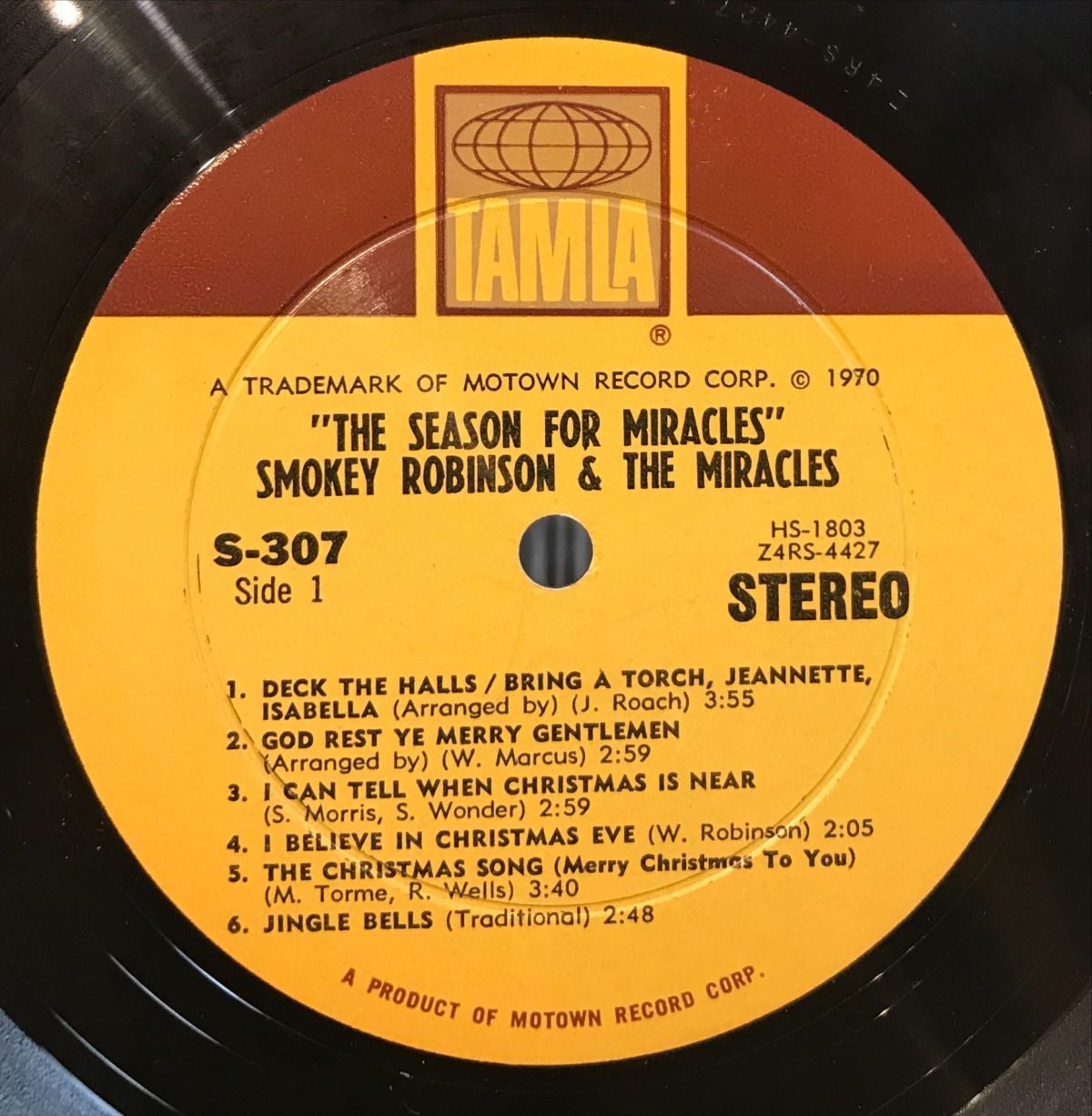 Smokey Robinson & The Miracles ‎– The Season For Miracles (Christmas) LP Plak - Görsel 3