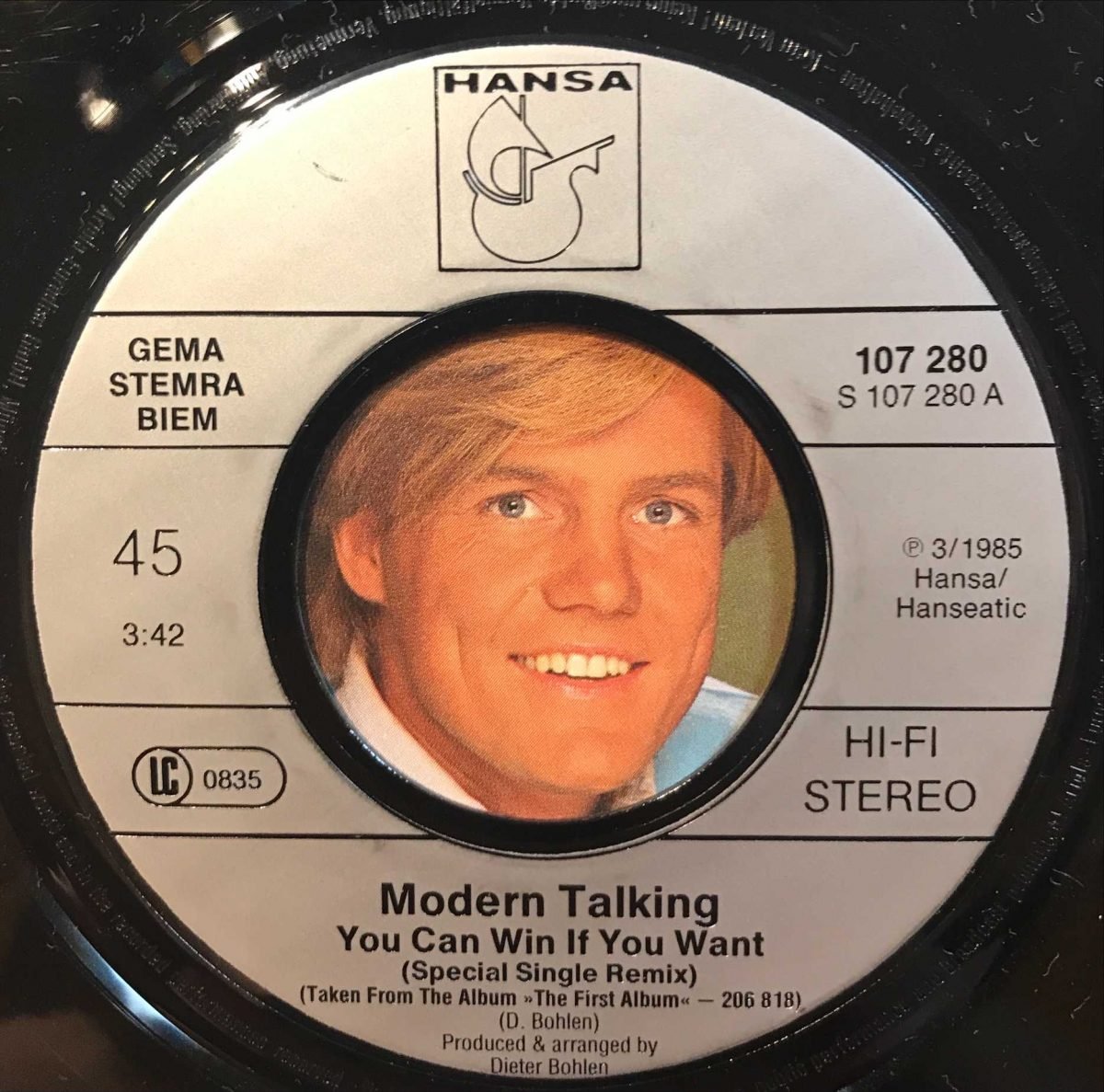 Modern Talking – You Can Win If You Want / One In A Million 45lik Plak - Görsel 3