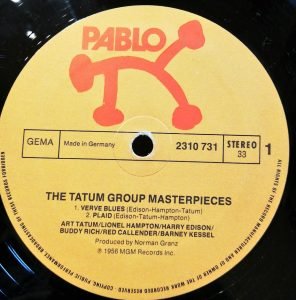 Art Tatum / Lionel Hampton / Harry Edison / Buddy Rich / Red Callender / Barney Kessel – The Tatum Group Masterpieces LP Plak - Görsel 3