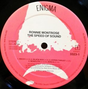 Ronnie Montrose – The Speed Of Sound LP Plak - Görsel 2