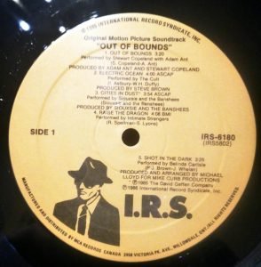 Out Of Bounds Original Motion Picture Soundtrack LP Plak - Görsel 2