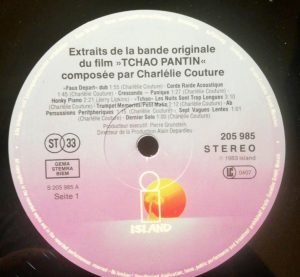 Charlélie Couture – Extraits De La Bande Originale Du Film "Tchao Pantin" LP Plak - Görsel 2