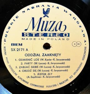 Oddział Zamknięt LP Plak - Görsel 2