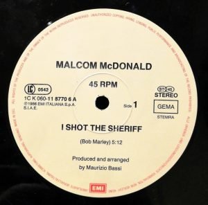 Malcolm McDonald – I Shot The Sheriff 12'' Maxi Single Plak - Görsel 2