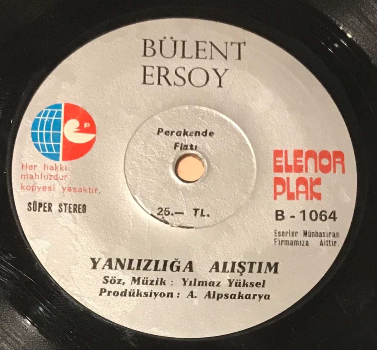 Bülent Ersoy ‎– Toprak Alsın Muradımı / Yalnızlığa Alıştım 45lik Plak - Görsel 3