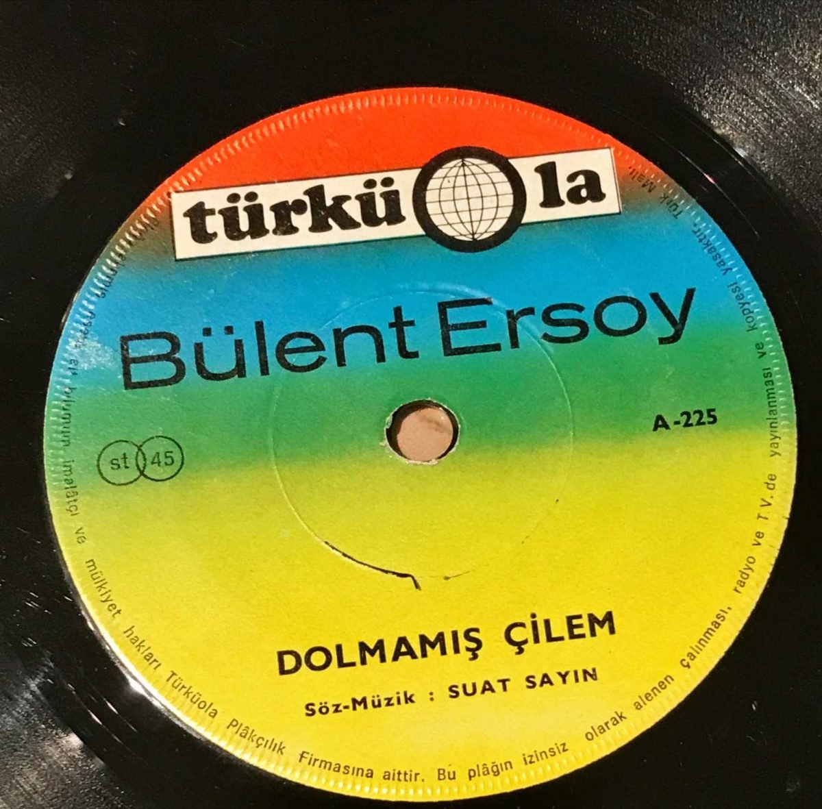 Bülent Ersoy ‎– Dolmamış Çilem / Ben De Kulunum Allahım 45lik Plak - Görsel 4