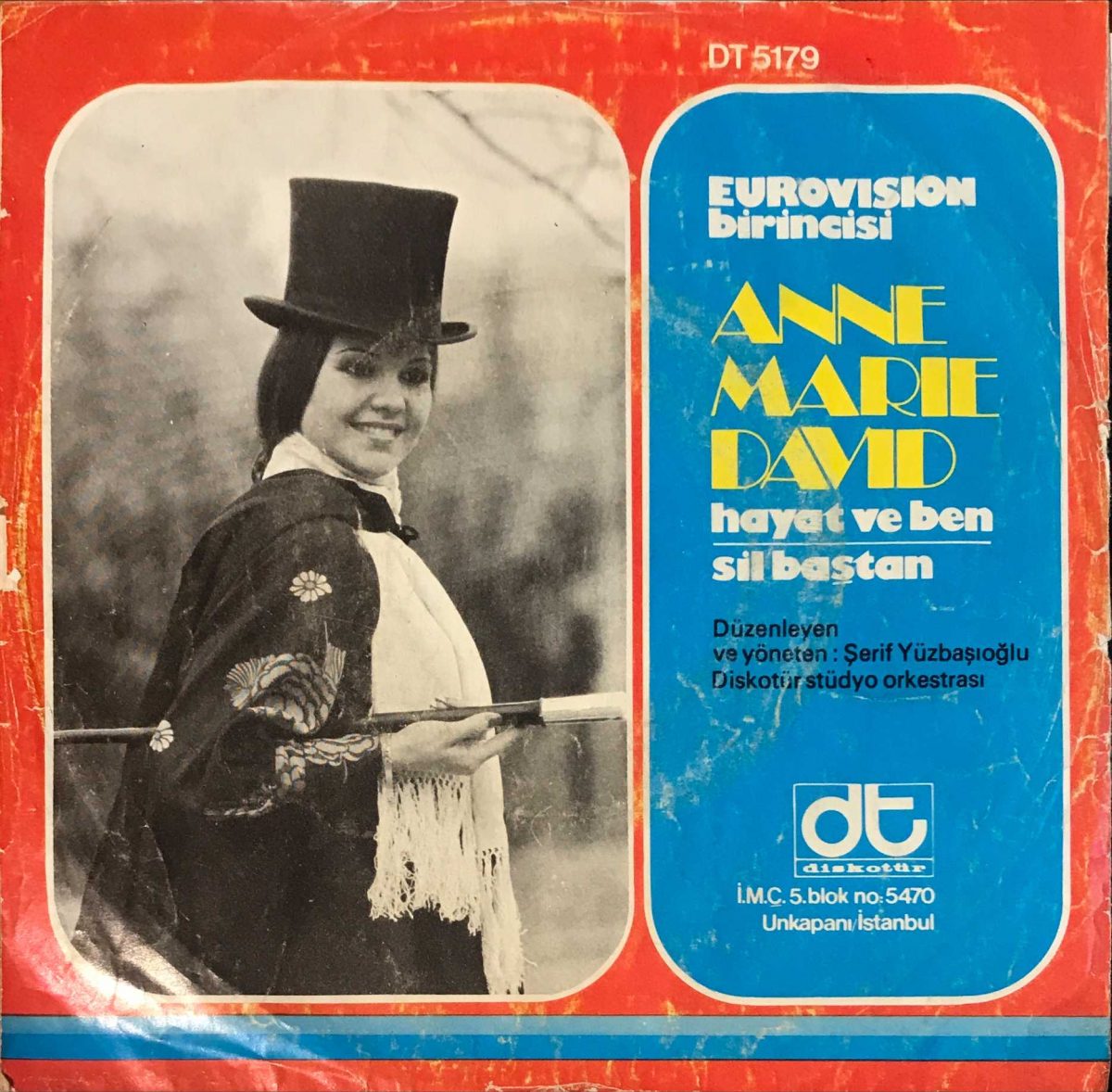 Anne Marie David – Hayat Ve Ben / Sil Baştan 45lik Plak Eurovision - Görsel 2