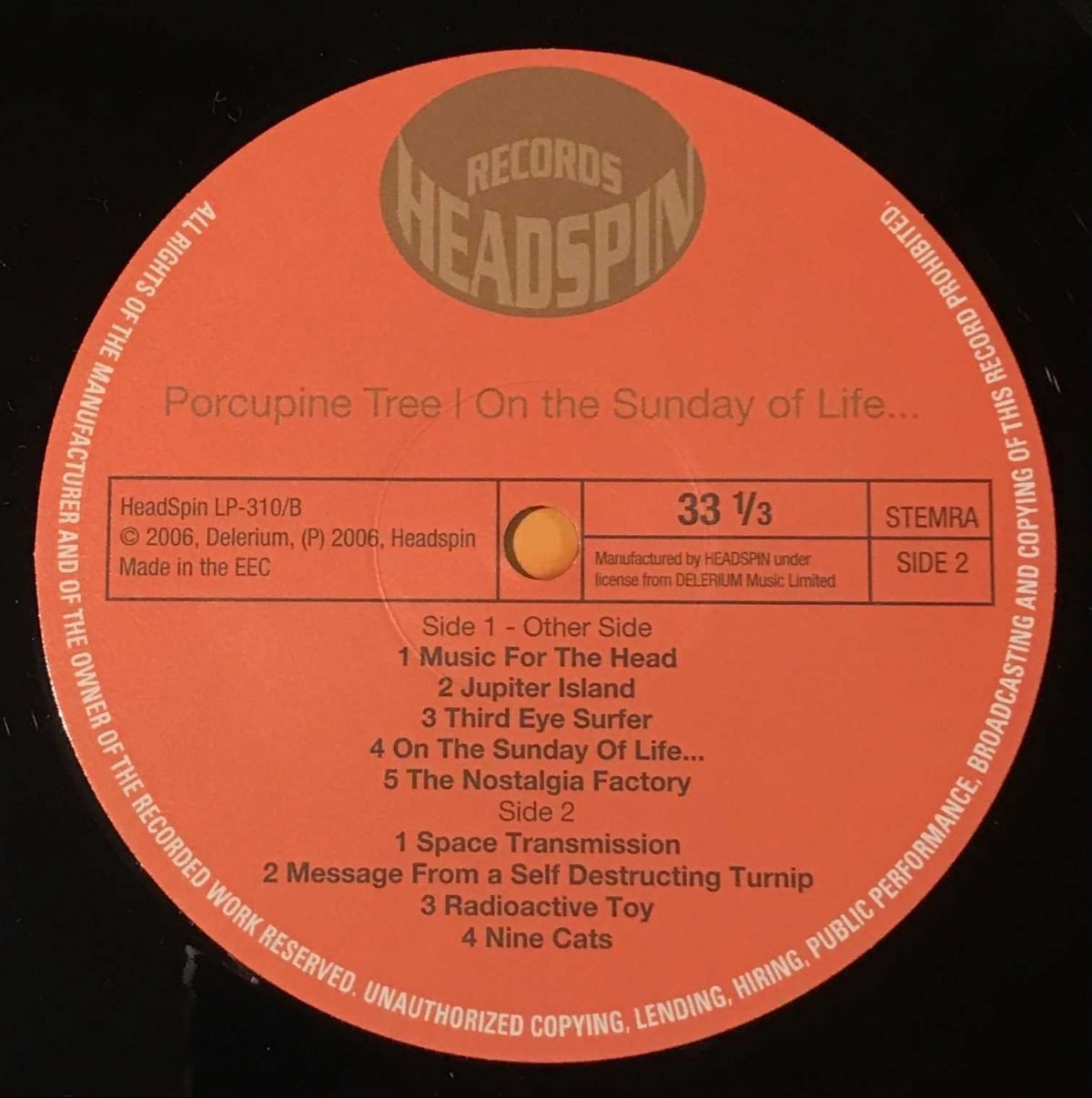 Porcupine Tree ‎– On The Sunday Of Life... 2 x LP Plak - Görsel 3