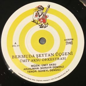 Ümit Aksu Orkestrası – Bermuda Şeytan Üçgeni 45lik Plak - Görsel 5