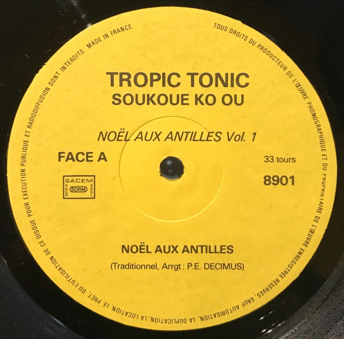 Soukoué Kô Ou – Noël Aux Antilles LP Plak - Görsel 3
