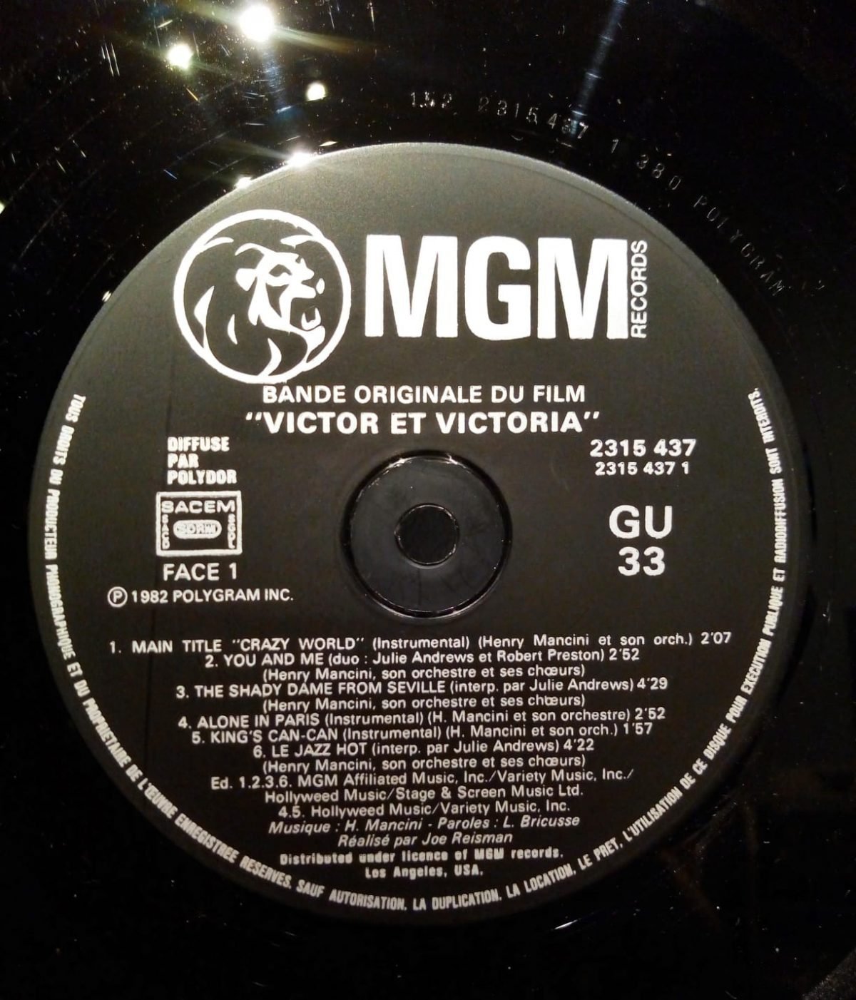 Henry Mancini & His Orchestra – Blake Edwards' Victor/Victoria LP Plak - Görsel 2