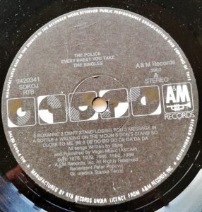 The Police – Every Breath You Take (The Singles) LP Plak - Görsel 4