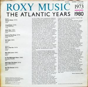Roxy Music – 1973-1980 The Atlantic Years LP Plak - Görsel 3