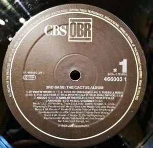 3rd Bass – The Cactus Al/Bum (The Cactus Album) LP Plak - Görsel 2