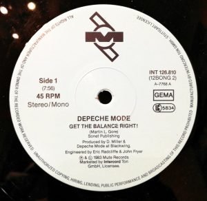 Depeche Mode – Get The Balance Right! (Combination Mix) 12'' Maxi Single Plak - Görsel 2