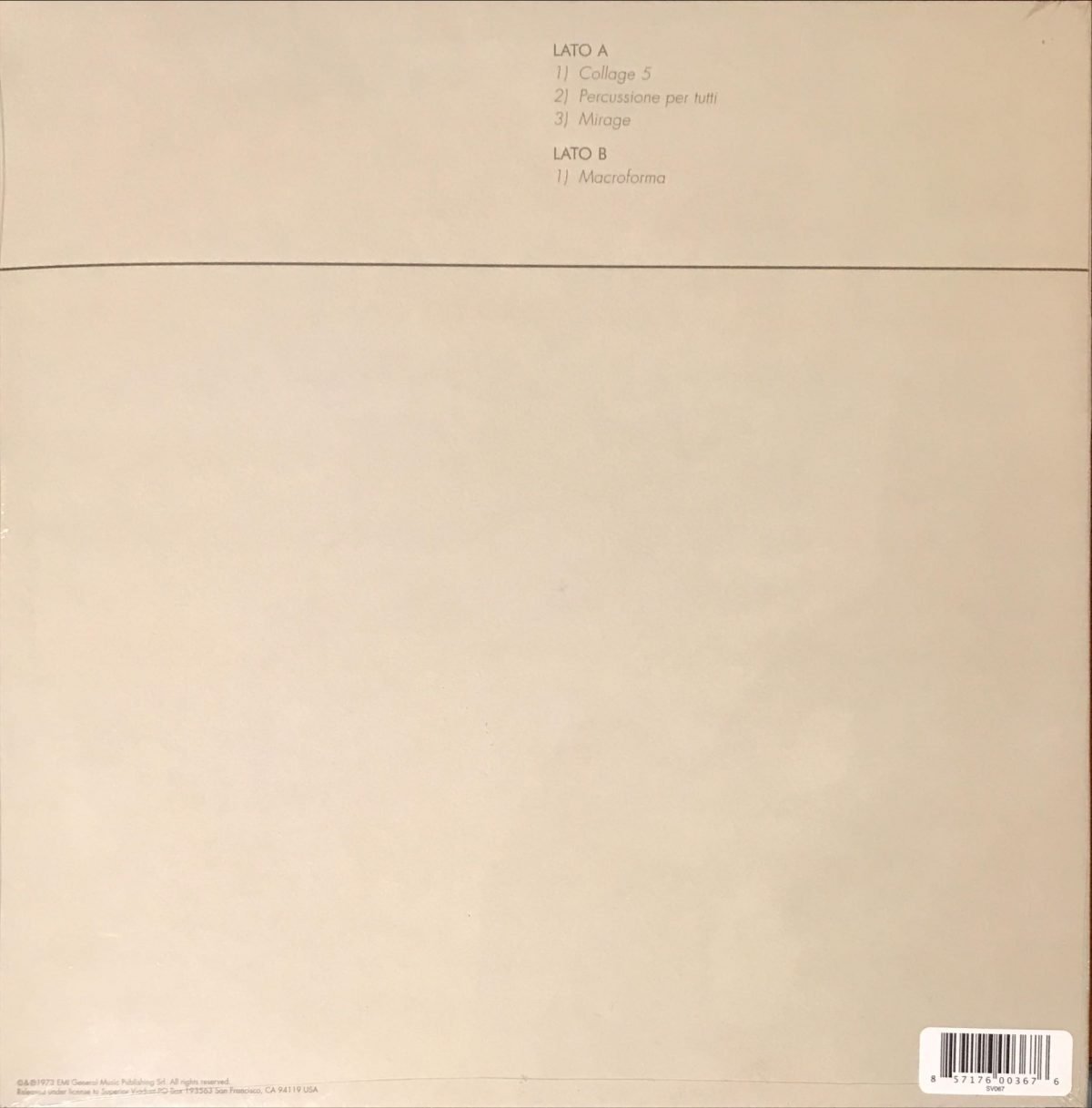 Gruppo D'improvvisazione Nuova Consonanza LP Plak (Italian Experimental Collective feat. Ennio Morricone) - Görsel 3