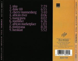 Abdullah Ibrahim Trio – Yarona CD - Görsel 2