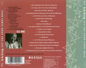 B.B. King – Let The Good Times Roll (The Music Of Louis Jordan) CD - Görsel 2