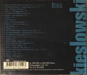Zbigniew Preisner – Trois Couleurs: Bleu (Bande Originale Du Film) CD - Görsel 2