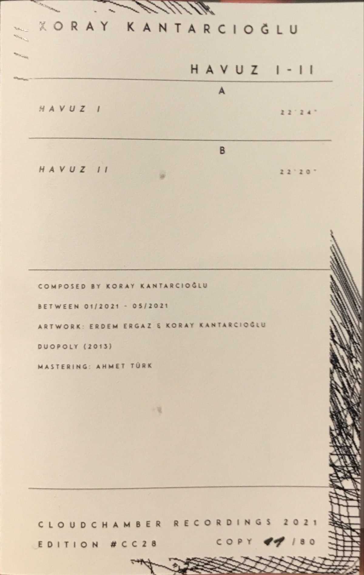 Koray Kantarcıoğlu – Havuz I​-​II Kaset - Görsel 2