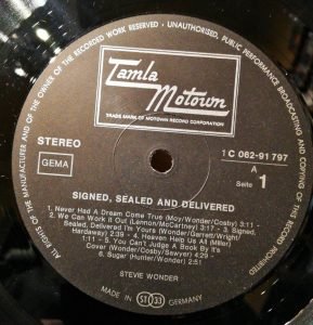 Stevie Wonder ‎– Signed Sealed & Delivered LP Plak - Görsel 2